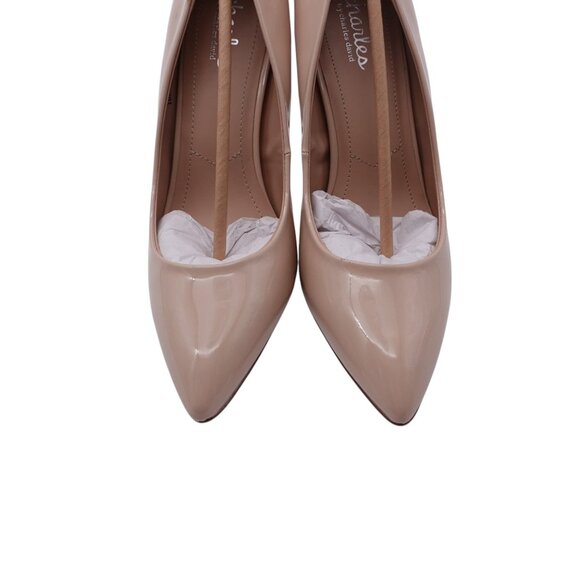 NWOB Charles By Charles David Pact Pump Heel Sz 10M Nude Tan Pointed Toe Slip On - Picture 4 of 15